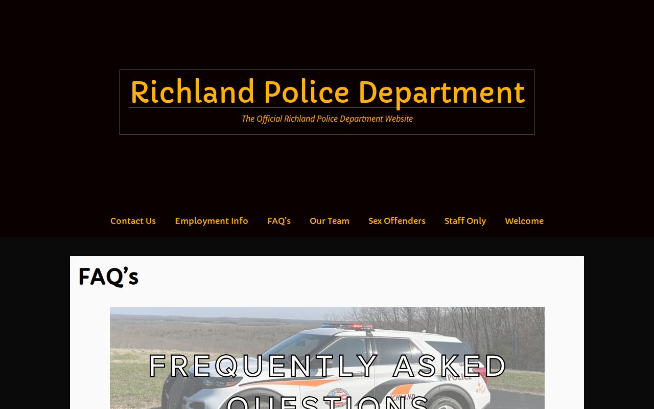 Richland Police official missed court date and Case.net guidance